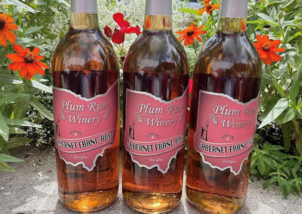 plum winery die cut labels