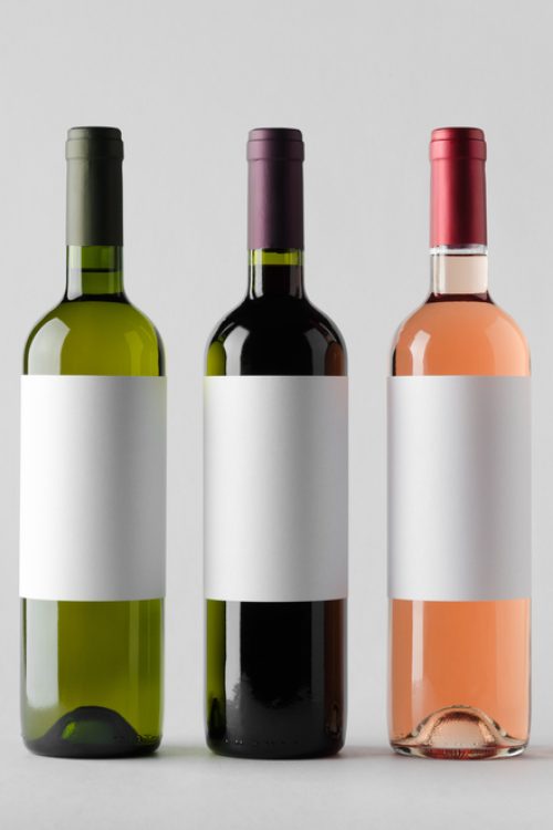 Wine,Bottle,Mock-up,-,Three,Bottles.,Blank,Label